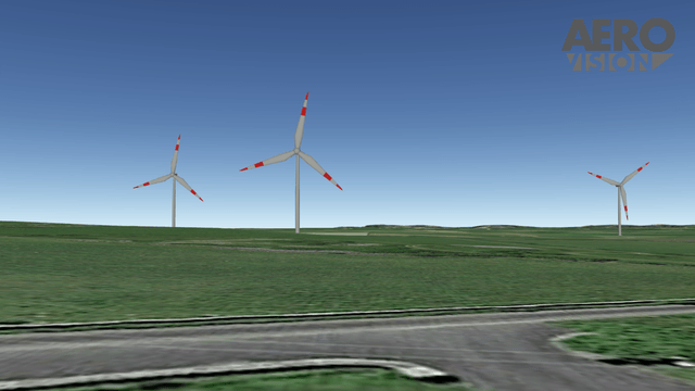 3D View including Measurement from your EirCode to Laurclavagh Wind Farm 